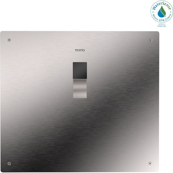 Toto ECOPOWER Touchless 1.0 GPF Flushometer Valve with 14 x 12 Cover Plate Stainless Steel TET2UB31#SS - main